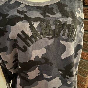 Gray and Black Camo Sweatshirt